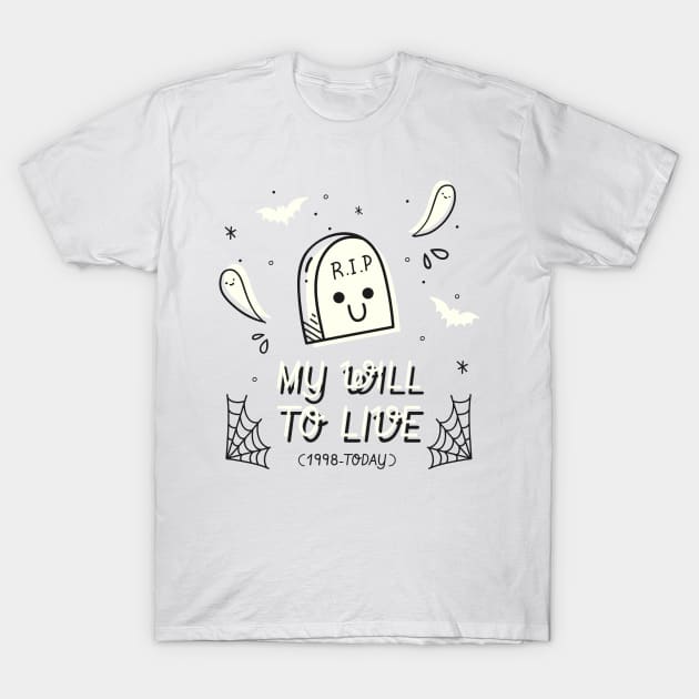 RIP My Will To Live - 1998 T-Shirt by Zainmo